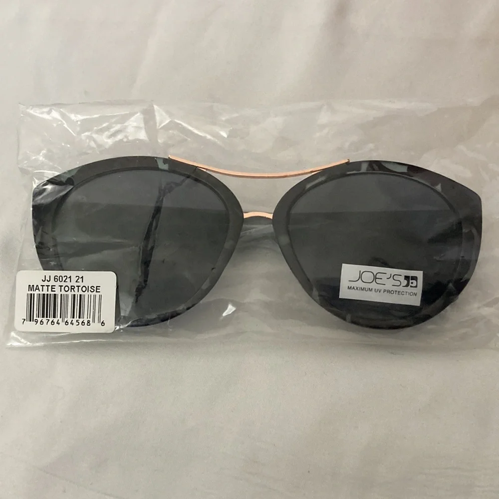 Joe’s Jeans Sunglasses Women Matte Tortoise W/Maximum UV Protection New